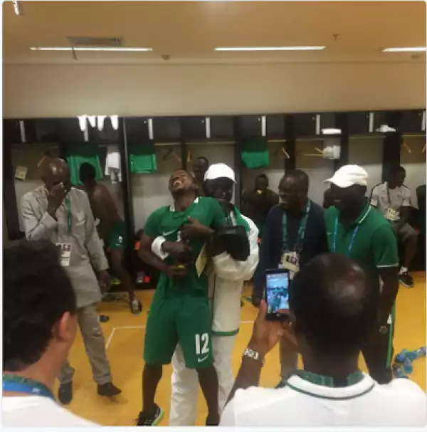 Photos: See How Nigerian Player Was Celebrated On His Birthday At The Olympics